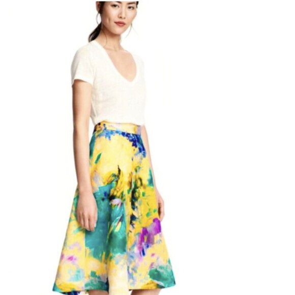 🎨Watercolor H&M Skirt🎨 - Picture 1 of 9